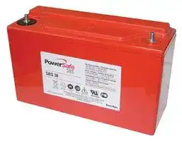SBS30: Rechargeable Battery, Powersafe, 12 V, Lead Acid, 26 Ah, Bolt, 1