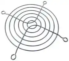 LZ23K: Fan Finger Guard, Grille, Steel - Wire Form, 92mm Axial Fans, 82.5 mm, Bright Nickel Chrome