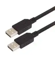 CSUZAA-3M: USB Cable, Type A Plug to Type A Plug, 3 m, 9.8 ft, USB 2.0, Black