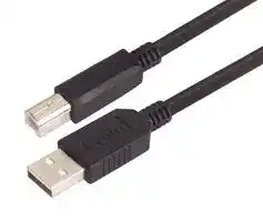 CSUZAB-5M: USB Cable, Type A Plug to Type B Plug, 5 m, 16.4 ft, USB 2.0, Black
