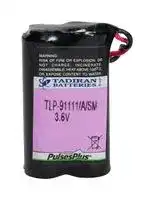 TLP-91111/A/SM: Battery, 3.6 V, AA, Lithium Thionyl Chloride, 2.4 Ah, Wire Leads