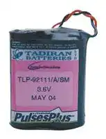 TLP-92111/A/SM: Battery, 3.6 V, C, Lithium Thionyl Chloride, 8.5 Ah, Wire Leads