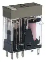 G2R-2-SN AC12(S): Power Relay, DPDT, 12 VAC, 5 A, G2R Series, Socket, Non Latching