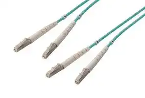 FODLC-OM4-3: Fibre Optic Cable, Multimode, 2 Fibres, 50µm/125µmDia, LC-LC Duplex, 3m