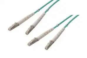 FODLC-OM4-4: Fibre Optic Cable, Multimode, 2 Fibres, 50µm/125µmDia, LC-LC Duplex, 4m
