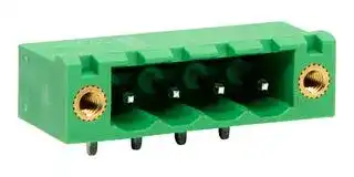 CTBP9358/4FL: Terminal Block, Header, 5.08 mm, 4 Ways, 20 A, 450 V, Through Hole Right Angle