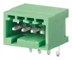 CTBP93HC/4: Terminal Block, Header, 2.5 mm, 4 Ways, 5 A, 250 V, Through Hole Right Angle