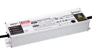 HLG-80H-C350B: LED Driver, 3 in 1 Dimming Function, LED Lighting, 89.95 W, 257 V, 350 mA, Constant Current, 90 VAC