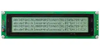 MC44005A6W-FPTLWS-V2: Alphanumeric LCD, 40 x 4, Black on White, 5V, SPI, English, Japanese, Transflective