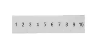 8WH8120-1AB05: Terminal Block Marker, White, Labeling Plate, Siemens ALPHA FIX Series 1.5mm² 8WH Terminal Blocks