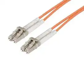 FODLC-OR-10: Fibre Optic Cable, Multimode, 2 Fibres, 62.5µm/125µmDia, LC-LC Duplex, 10m