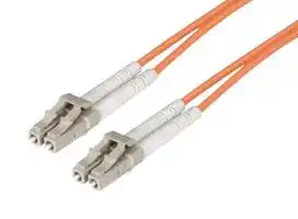 FODLC-OR-15: Fibre Optic Cable, Multimode, 2 Fibres, 62.5µm/125µmDia, LC-LC Duplex, 15m