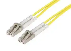 FODLC-YL-01: Fibre Optic Cable, Multimode, 2 Fibres, 62.5µm/125µmDia, LC-LC Duplex, 1m