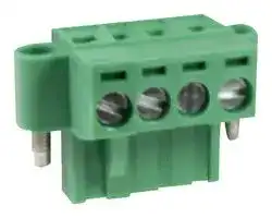 CTBP9200/4FL: Pluggable Terminal Block, 5 mm, 4 Ways, 2.08 mm², Screw