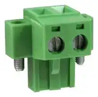 CTBP9208/2FL: Pluggable Terminal Block, 5.08 mm, 2 Ways, 1.6 mm², Screw