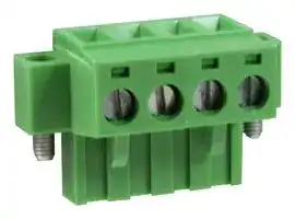 CTBP9208/4FL: Pluggable Terminal Block, 5.08 mm, 4 Ways, 1.6 mm², Screw