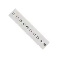 8WH8120-2AA15: Terminal Block Marker, White, Labeling Plate, Siemens ALPHA FIX Series 2.5mm² 8WH Terminal Blocks