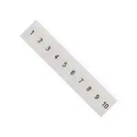 8WH8120-2AB05: Terminal Block Marker, White, Labeling Plate, Siemens ALPHA FIX Series 2.5mm² 8WH Terminal Blocks