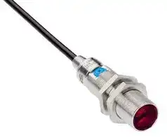 GRTB18-P1012VS21: Photo Sensor, 300 mm, PNP, Background Suppression, Proximity, 10 to 30 VDC, Cable, GR18 Series