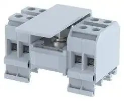 DBK 1X4: Panel Mount Barrier Terminal Block, 57 A, 800 V, 9 Pole, 1, Screw, 1 AWG
