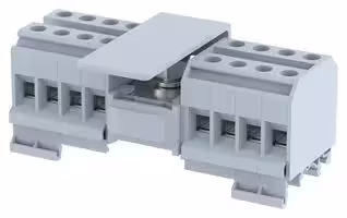 DBK 1X8: Panel Mount Barrier Terminal Block, 57 A, 800 V, 17 Pole, 1, Screw, 1 AWG