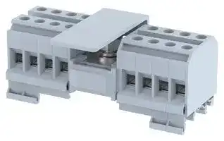 DBK 1X8: Panel Mount Barrier Terminal Block, 57 A, 800 V, 17 Pole, 1, Screw, 1 AWG