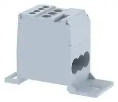 DBD16: Panel Mount Barrier Terminal Block, 76 A, 630 V, 7 Pole, 2, Screw