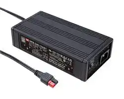 NPB-240-12AD1: Battery Charger, Anderson Connector, Desktop, Lead Acid, Li-Ion, 264 V in , 14.4 V Out