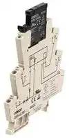 G3RV-SL500-A  DC24: Solid State Relay, SPST, 2 A, 24 VDC, DIN Rail, Push In
