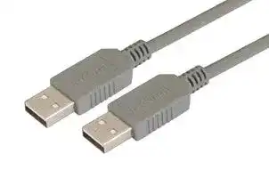 ECUSBAA-03M: USB Cable, Type A Plug to Type A Plug, 300 mm, 11.8 ft, USB 2.0, Grey