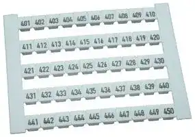 0473460401: TERMINAL MARKER, NUMBER, 401 TO 450