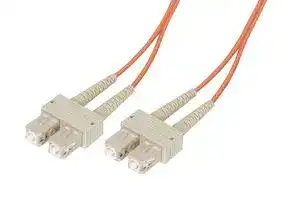 FODSC-OR-10: Fibre Optic Cable, Multimode, 2 Fibres, 62.5µm/125µmDia, SC-SC Duplex, 10m