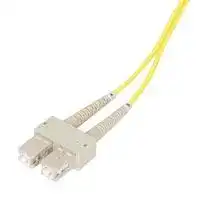 FODSC-YL-01: Fibre Optic Cable, Multimode, 2 Fibres, 62.5µm/125µmDia, SC-SC Duplex, 1m