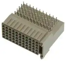 HM2R30PA5100N9LF: Connector, FCI Milipacs HM2R30P, 55 Contacts, 2 mm, Receptacle, Press Fit, 5 Rows