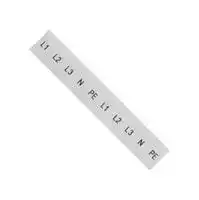 8WH8120-3AA15: Terminal Block Marker, White, Labeling Plate, Siemens ALPHA FIX Series 4mm² 8WH Terminal Blocks