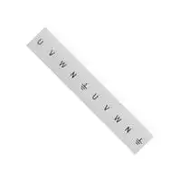 8WH8120-3AA25: Terminal Block Marker, White, Labeling Plate, Siemens ALPHA FIX Series 4mm² 8WH Terminal Blocks