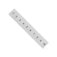 8WH8120-3AB05: Terminal Block Marker, White, Labeling Plate, Siemens ALPHA FIX Series 4mm² 8WH Terminal Blocks