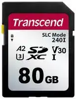 TS80GSDC240I: Flash Memory Card, 3D NAND, SD Card, UHS-1, Class 2, Class 30, V30, 80 GB