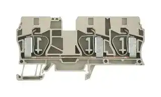 1767690000: TERMINAL BLOCK, DIN RAIL, 3POS, 6AWG