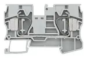 8WH2000-0AK00: DIN Rail Mount Terminal Block, Grey, 2 Ways, 24 AWG, 4 AWG, 16 mm², Clamp, 90 A