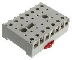 33377D: RELAY SOCKET, 10A, 600V, DIN RAIL/PANEL