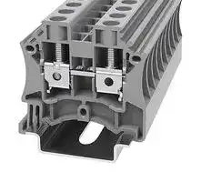 DC6-11020000047: DIN Rail Mount Terminal Block, 2 Ways, 22 AWG, 8 AWG, 6 mm², Screw, 41 A