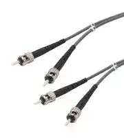 FODSTC-01: Fibre Optic Cable, Multimode, 2 Fibres, 62.5µm/125µmDia, ST-ST Duplex, 1m