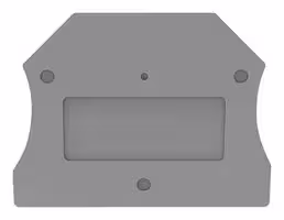 D-DC2.5-11060000079: Accessory, Grey, DIN Rail Terminal Blocks, End Cover