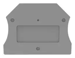 D-DC2.5-11060000079: Accessory, Grey, DIN Rail Terminal Blocks, End Cover