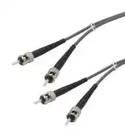 FODSTC-03: Fibre Optic Cable, Multimode, 2 Fibres, 62.5µm/125µmDia, ST-ST Duplex, 3m