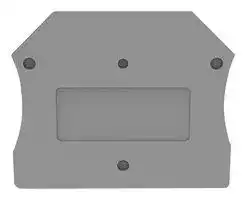 D-DC6-11060000080: Accessory, Grey, DIN Rail Terminal Blocks, End Cover