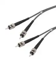 FODSTC-10: Fibre Optic Cable, Multimode, 2 Fibres, 62.5µm/125µmDia, ST-ST Duplex, 10m