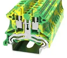 DC4-PE-11020000046: DIN Rail Mount Terminal Block, 2 Ways, 22 AWG, 10 AWG, 4 mm², Screw