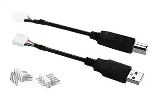100286: USB Cable, Type A Plug to Board-In Crimp Terminal, 100 mm, 3.9 ", USB 3.0